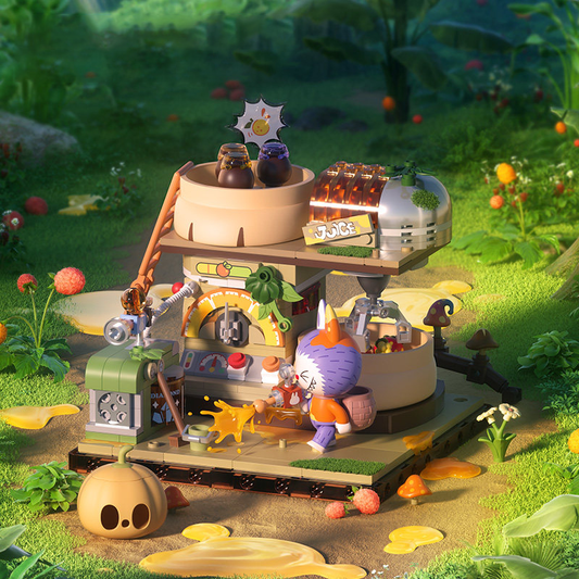 LABUBU THE MONSTERS Forest Secret Base Building Blocks Gift from Pop Mart Toys