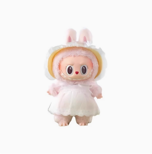 Popmart Park's limited-edition MOKOKO Sweetheart series labubu plastic plushie pendant figurine