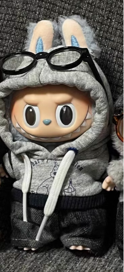 #2Labubu Campus Style Series - 3 Pack Outfitable Doll Set (Sweater & Hoodie & Study Looks)