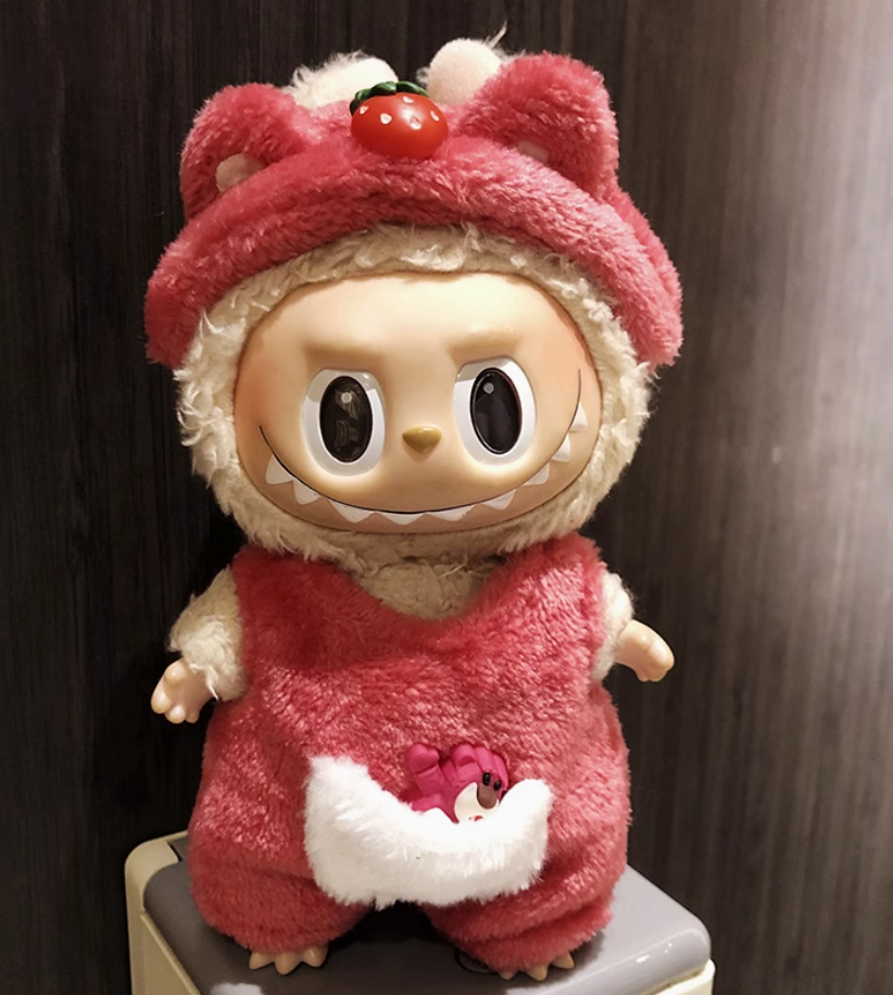 #3Labubu Panda Harmony Plush - Popmart Eco-Friendly Collectible (Glow-in-the-Dark Eyes Edition)