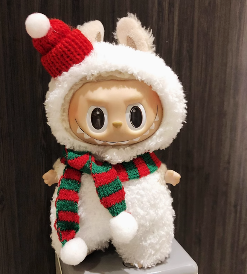 #3Labubu Panda Harmony Plush - Popmart Eco-Friendly Collectible (Glow-in-the-Dark Eyes Edition)