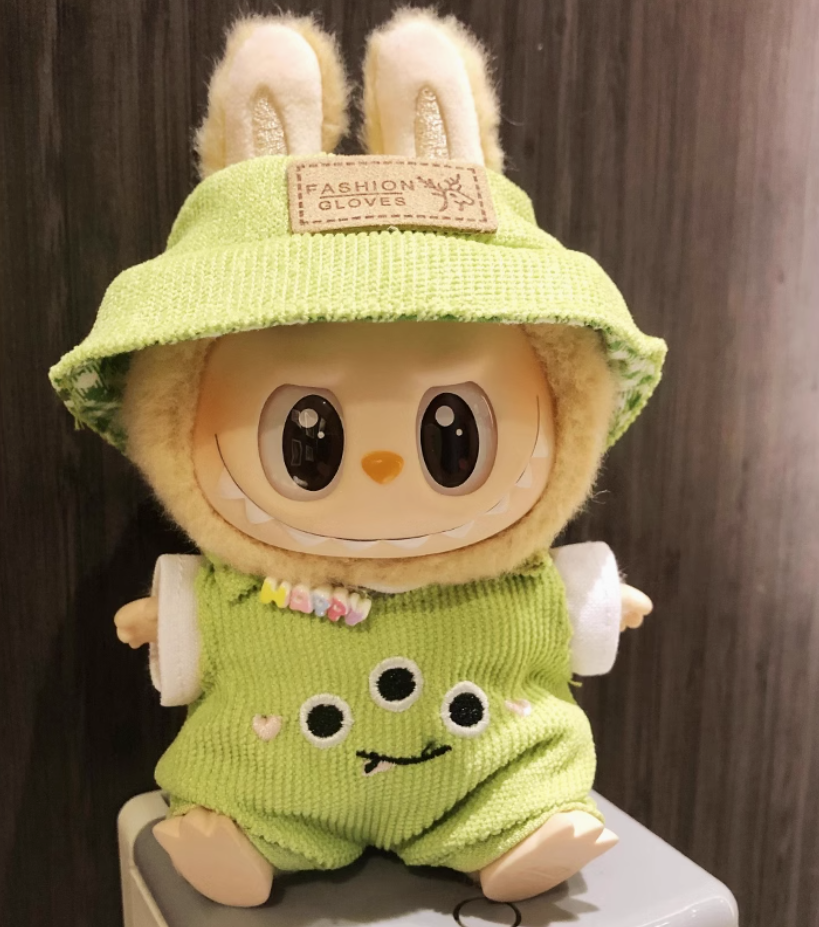 #5 labubu2 Clothing Sit-down party Macaron Laboub vinyl doll replacement clothing blind box pendant accessories
