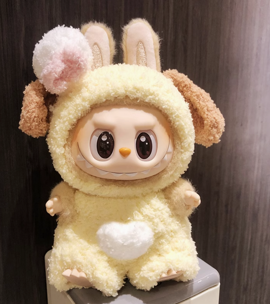 #6 Sit-down Party labubu pendant clothes Macaron Labbu vinyl doll blind box Accessories Baby Pants set