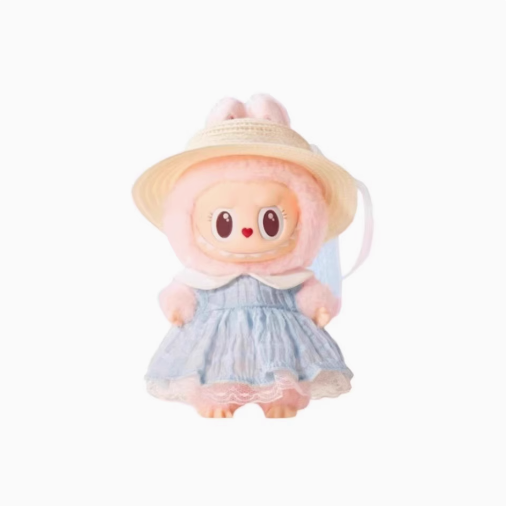 Popmart Park's limited-edition MOKOKO Sweetheart series labubu plastic plushie pendant figurine