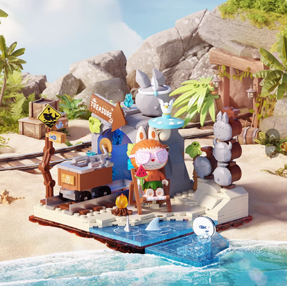 THE MONSTERS Forest Secret Base Building Blocks Set - Second Phase LABUBU Gift