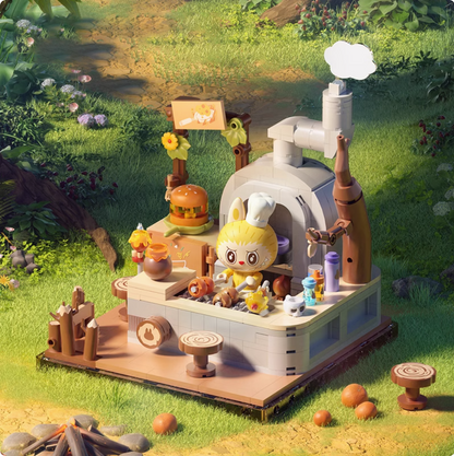 THE MONSTERS Forest Secret Base Building Blocks Set - Second Phase LABUBU Gift