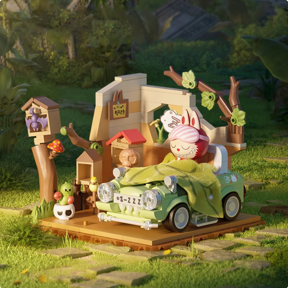 THE MONSTERS Forest Secret Base Building Blocks Set - Second Phase LABUBU Gift