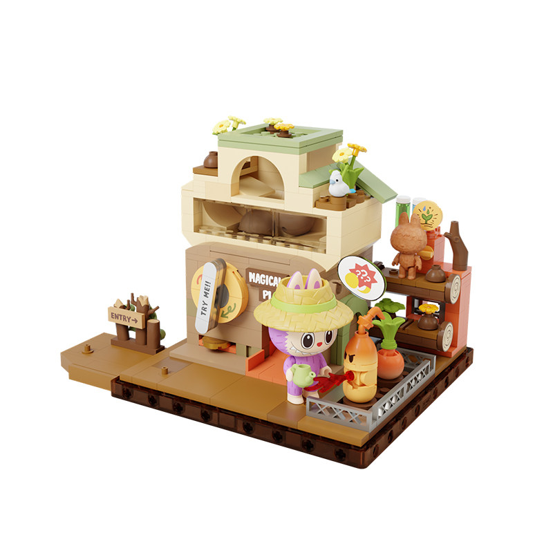 THE MONSTERS Forest Secret Base Building Blocks Set - Second Phase LABUBU Gift