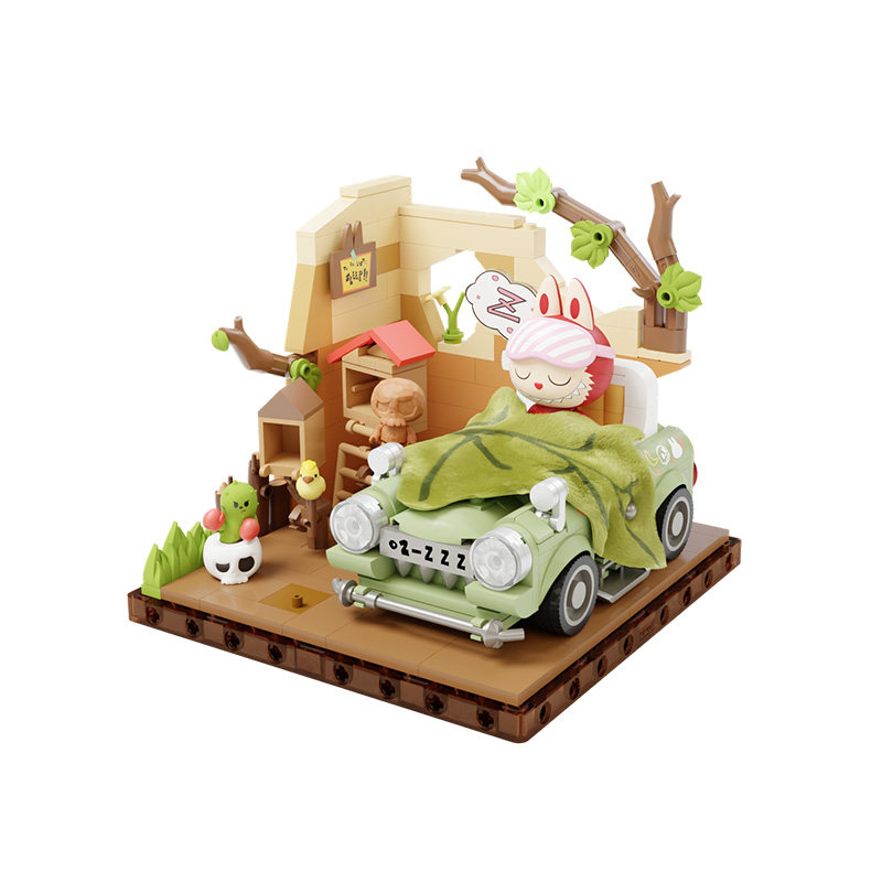 THE MONSTERS Forest Secret Base Building Blocks Set - Second Phase LABUBU Gift
