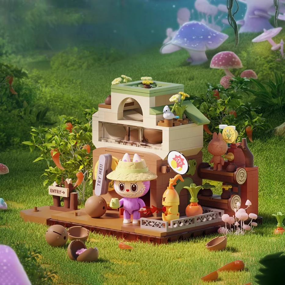 THE MONSTERS Forest Secret Base Building Blocks Set - Second Phase LABUBU Gift