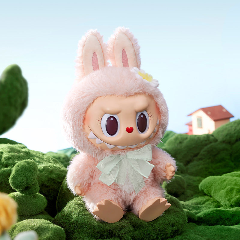 Labubu Mokoko Sweetheart Series - Fluffy Bunny Archer Figure (Glow-in-the-Dark Edition)