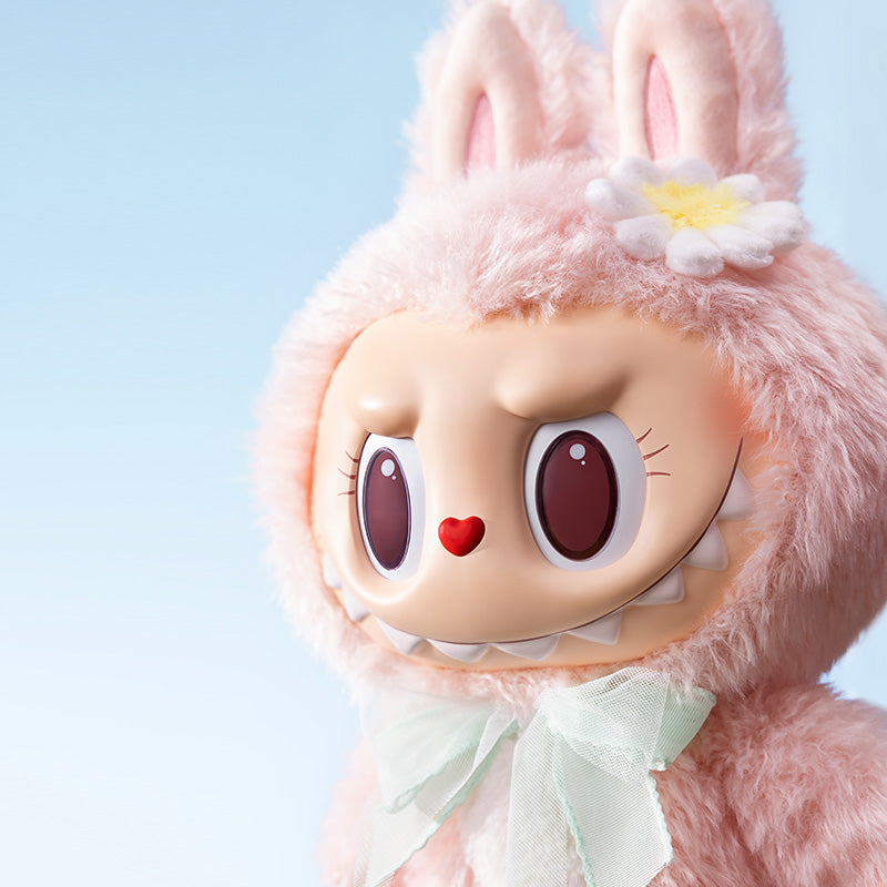Labubu Mokoko Sweetheart Series - Fluffy Bunny Archer Figure (Glow-in-the-Dark Edition)