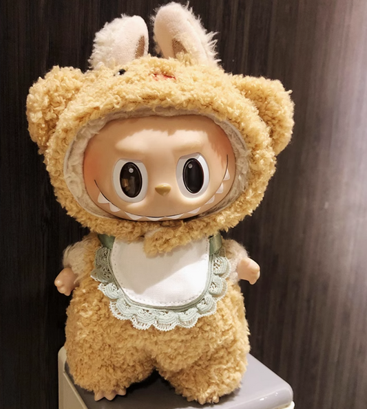 #3Labubu Panda Harmony Plush - Popmart Eco-Friendly Collectible (Glow-in-the-Dark Eyes Edition)