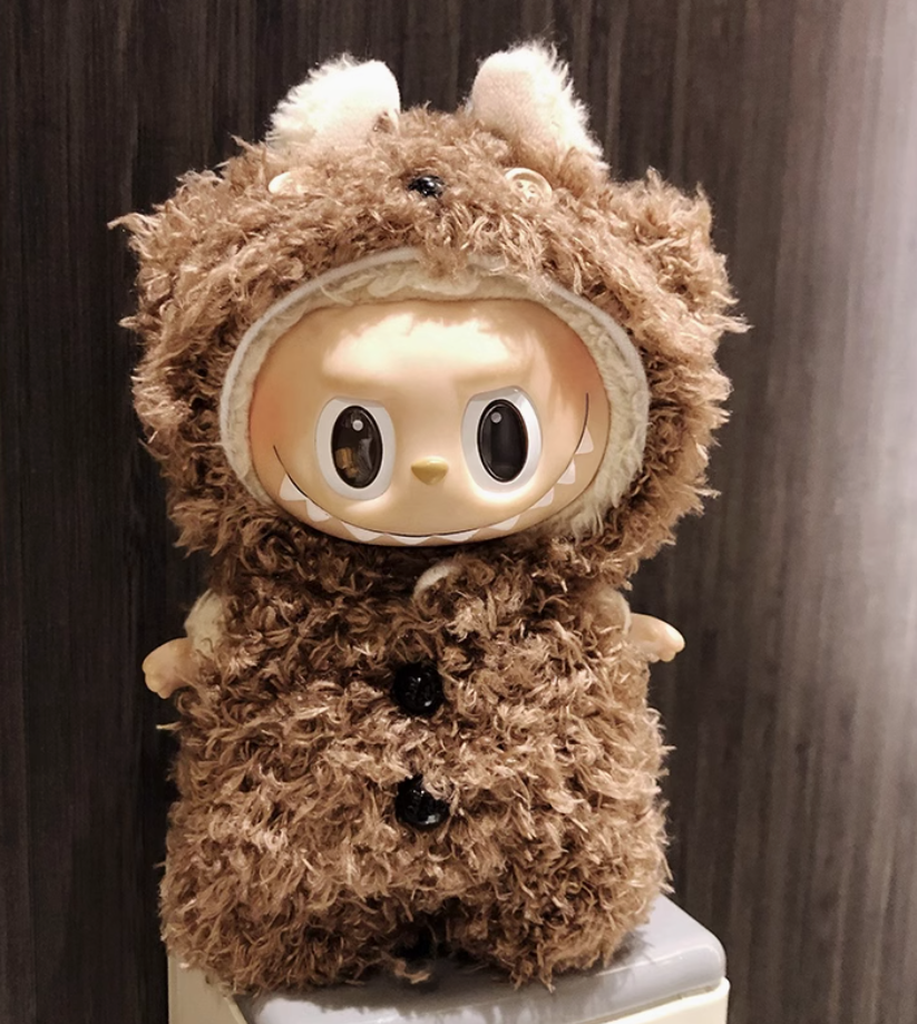 #3Labubu Panda Harmony Plush - Popmart Eco-Friendly Collectible (Glow-in-the-Dark Eyes Edition)