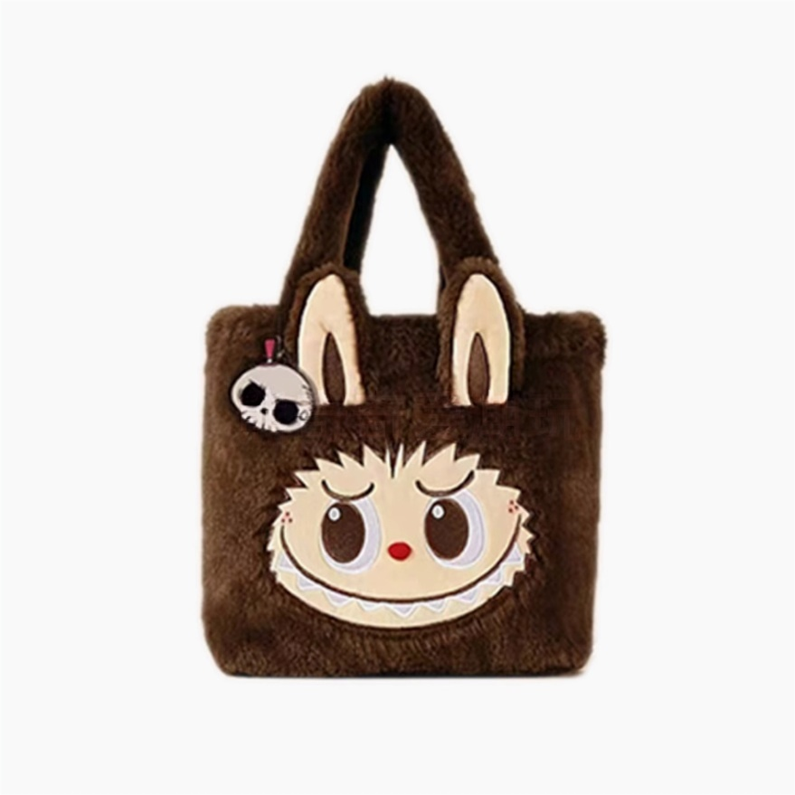 POPMART Foam Marte LABUBUB Christmas Gloves Shoulder plush Flip Tote figure crossbody bag around