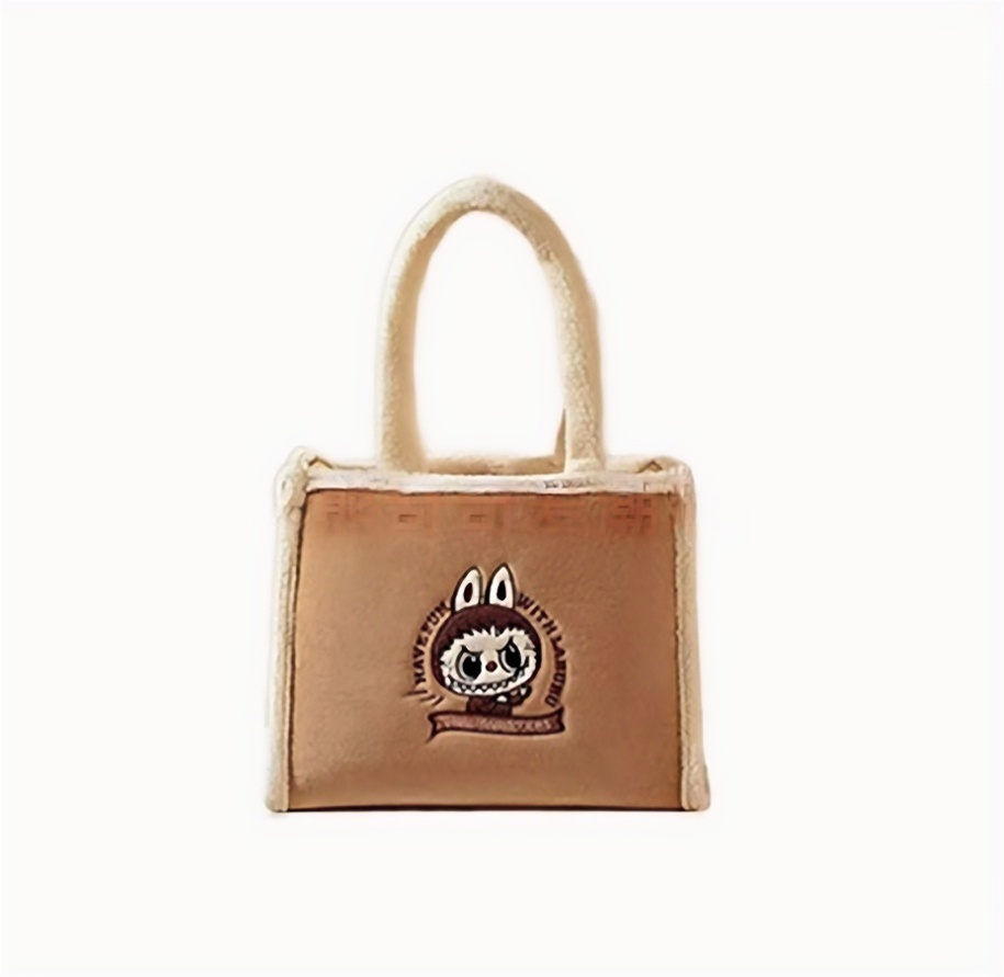 POPMART Foam Marte LABUBUB Christmas Gloves Shoulder plush Flip Tote figure crossbody bag around