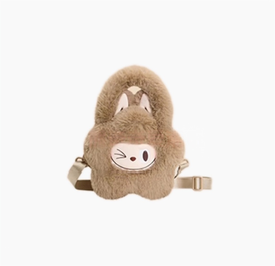 POPMART Foam Marte LABUBUB Christmas Gloves Shoulder plush Flip Tote figure crossbody bag around